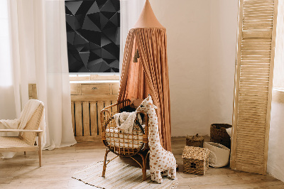 Roleta wewnętrzna zaciemniająca Czarne origami
