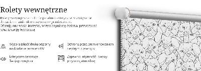 Roleta materiałowa zaciemniająca Rysowane psy