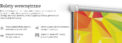 Roleta wewnętrzna na okno zaciemniająca Wzór kolorowych origami