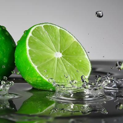 Roleta na drzwi balkonowe zaciemniająca Limonki w wodzie