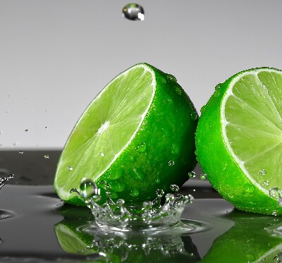 Roleta na drzwi balkonowe zaciemniająca Limonki w wodzie