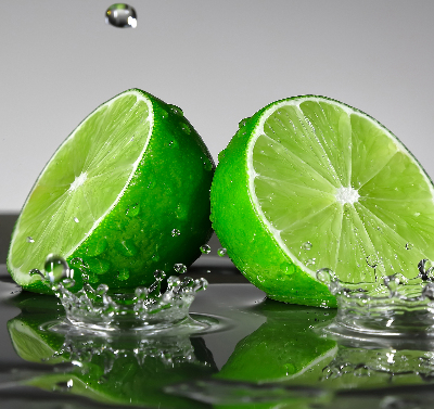 Roleta na drzwi balkonowe zaciemniająca Limonki w wodzie
