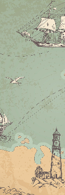 Roleta wewnętrzna zaciemniająca Mapa oceanu
