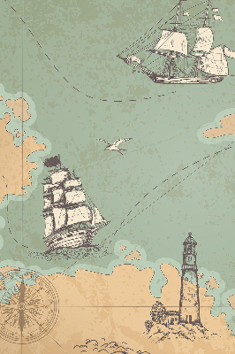 Roleta wewnętrzna zaciemniająca Mapa oceanu