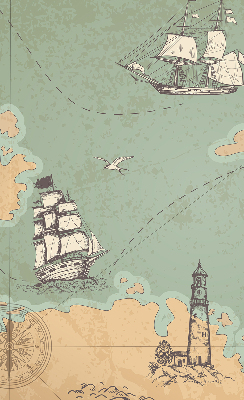 Roleta wewnętrzna zaciemniająca Mapa oceanu