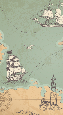 Roleta wewnętrzna zaciemniająca Mapa oceanu