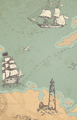 Roleta wewnętrzna zaciemniająca Mapa oceanu