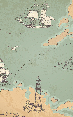 Roleta wewnętrzna zaciemniająca Mapa oceanu