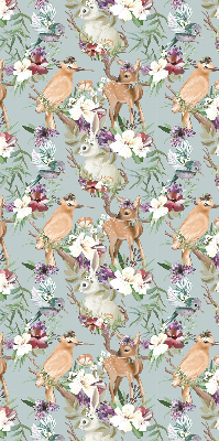 Roleta wewnętrzna zaciemniająca Ptaki sarny i króliki