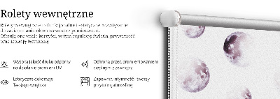 Roleta wewnętrzna zaciemniająca w kolorze szarych planet