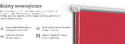 Roleta wewnętrzna zaciemniająca Czerwony