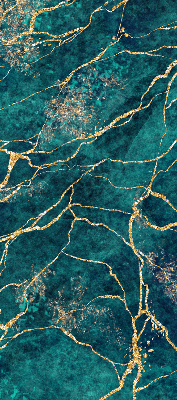 Roleta na okno zaciemniająca Zielony marmur