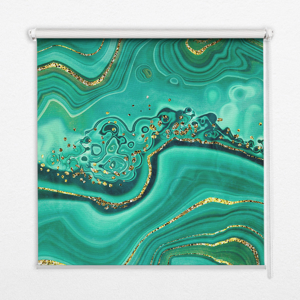 Roleta na drzwi balkonowe zaciemniająca Zielony marmur