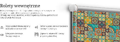 Roleta okienna wewnętrzna zaciemniająca Kolorowa mandala