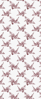 Roleta wewnętrzna na okno zaciemniająca Łabędzie z origami