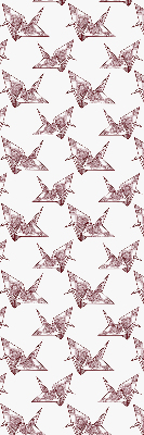Roleta wewnętrzna na okno zaciemniająca Łabędzie z origami