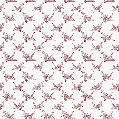 Roleta wewnętrzna na okno zaciemniająca Łabędzie z origami