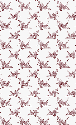 Roleta wewnętrzna na okno zaciemniająca Łabędzie z origami