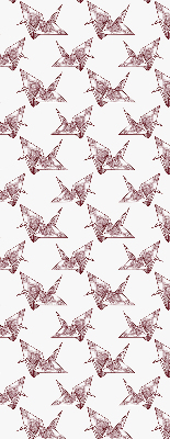 Roleta wewnętrzna na okno zaciemniająca Łabędzie z origami
