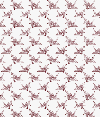 Roleta wewnętrzna na okno zaciemniająca Łabędzie z origami