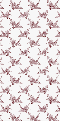 Roleta wewnętrzna na okno zaciemniająca Łabędzie z origami