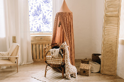 Roleta okienna wewnętrzna zaciemniająca Fioletowe rośliny
