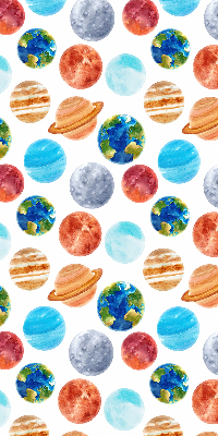 Roleta na okno zaciemniająca w wzór planet