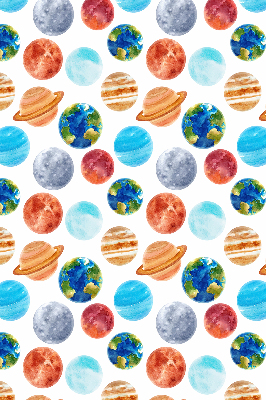 Roleta na okno zaciemniająca w wzór planet