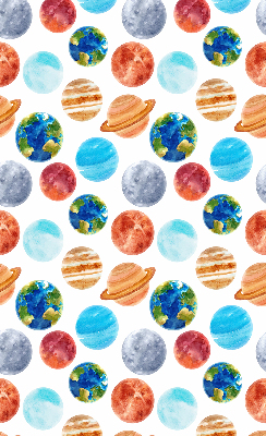 Roleta na okno zaciemniająca w wzór planet