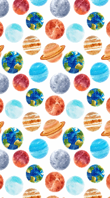 Roleta na okno zaciemniająca w wzór planet