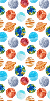 Roleta na okno zaciemniająca w wzór planet