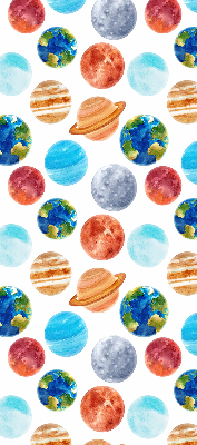 Roleta na okno zaciemniająca w wzór planet