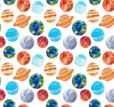 Roleta na okno zaciemniająca w wzór planet