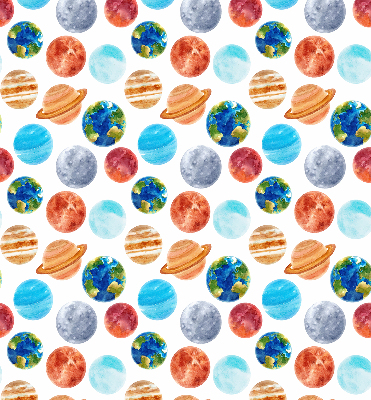 Roleta na okno zaciemniająca w wzór planet