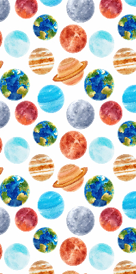 Roleta na okno zaciemniająca w wzór planet