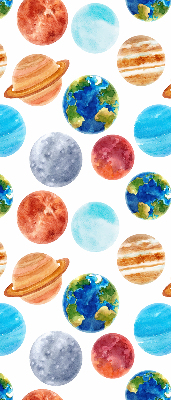 Roleta na okno zaciemniająca w wzór planet