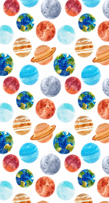 Roleta na okno zaciemniająca w wzór planet