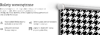 Roleta wewnętrzna na okno zaciemniająca Wzór geometryczny