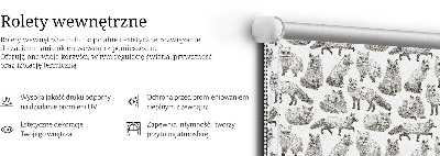 Roleta wewnętrzna zaciemniająca Szare lisy