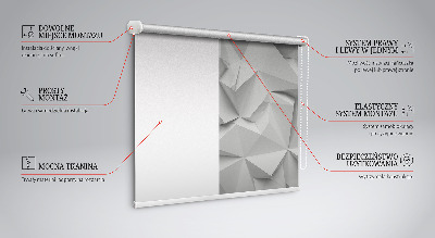 Roleta okienna wewnętrzna zaciemniająca Papierowa ściana 3d