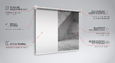 Roleta materiałowa zaciemniająca Kamienna ściana 3d