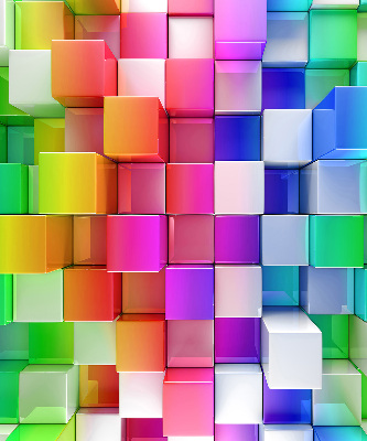 Roleta wewnętrzna zaciemniająca Kolorowe kostki 3d
