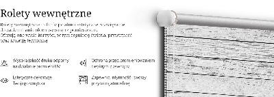 Roleta okienna wewnętrzna zaciemniająca Szare deski