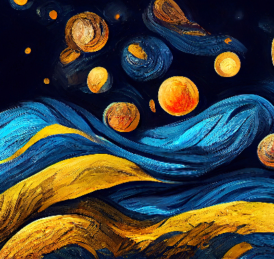 Roleta materiałowa zaciemniająca z motywem planet