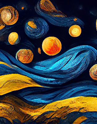 Roleta materiałowa zaciemniająca z motywem planet