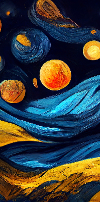 Roleta materiałowa zaciemniająca z motywem planet