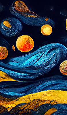 Roleta materiałowa zaciemniająca z motywem planet