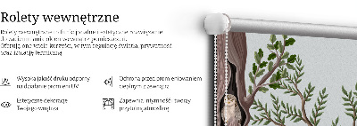Roleta wewnętrzna zaciemniająca Leśne zwierzęta