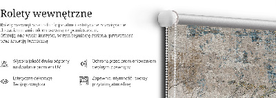 Roleta materiałowa zaciemniająca Odbite liście