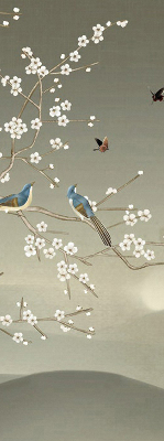 Roleta wewnętrzna zaciemniająca Ptaki na gałęzi